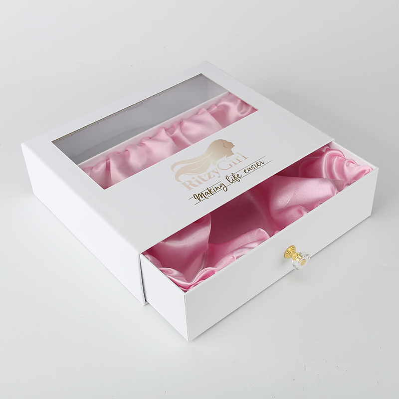Boîtes personnalisées de perruque de logo pour des extensions de cheveux avec la boîte d'emballage d'extension de cheveux de luxe de logo