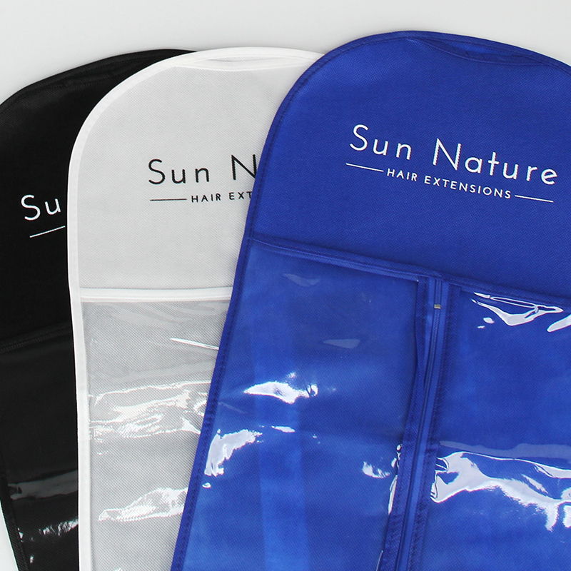 Sacs d'emballage d'impression personnalisés pour les produits capillaires Sac de stockage de perruque de sac de cheveux
